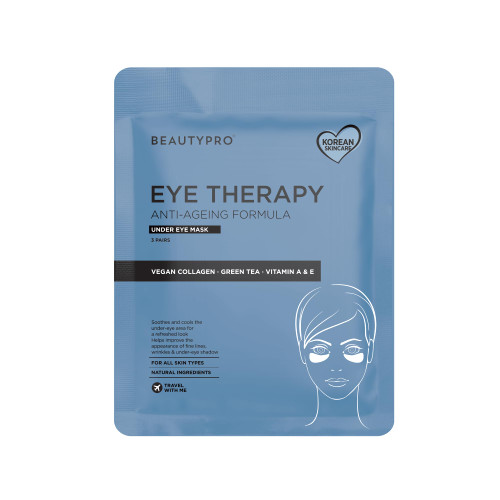 BEAUTYPRO EYE THERAPY Under Eye Gel Patches Natural Green Tea Extract Pads Collagen Skincare Masks for Puffy Eyes Dark Circles & Wrinkles Vegan 3 Pairs Multi Award Winning Brand