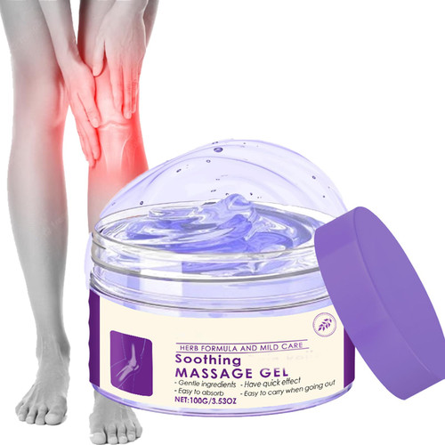 Joint Care Gel Purple Gel 100g,Joint Relief Cream for Knee,Natural Relief Cream,Instant Soothing Joint Massage Gel for Women & Men,Shoulder & Arm & Knee & Leg,Fast Absorb & Relax Muscle