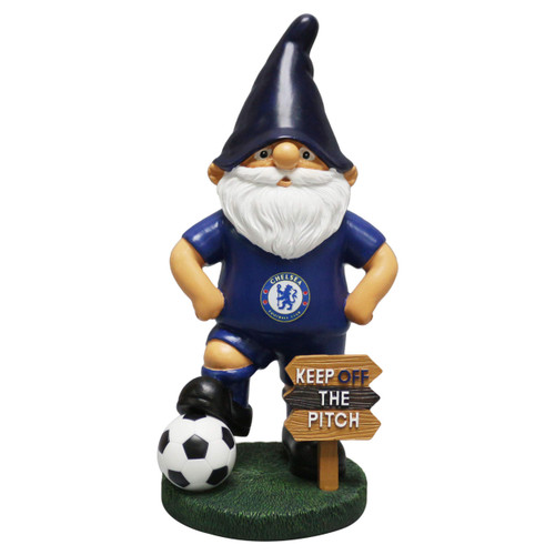 Forever Collectibles UK EPL Chelsea Football Premier League Championship Keep Off The Pitch Garden Gnome Ornament Indoor/Outdoor…
