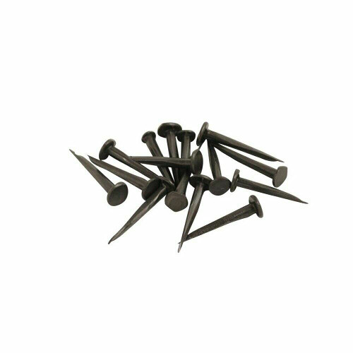 25mm Upholstery Tacks Black Blued Steel Carpet & Furniture Pins 50 Pack