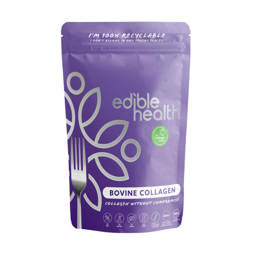 Edible Health Collagen Powder 400g, Types 1 & 3, 18 Amino Acids, Peptides