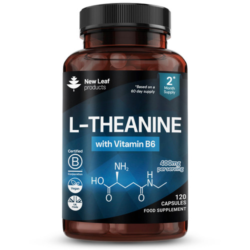 New Leaf L-Theanine 400mg 120 Vegan Capsules