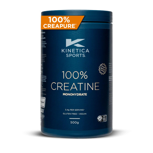 Kinetica Sports Creapure® 100% Creatine Monohydrate Powder - Unflavoured | 3.4g Creatine/Serve, 147 Servings/500g Pack | Vegan & Gluten Free | Optimum for High Physical Performance & Muscle Power