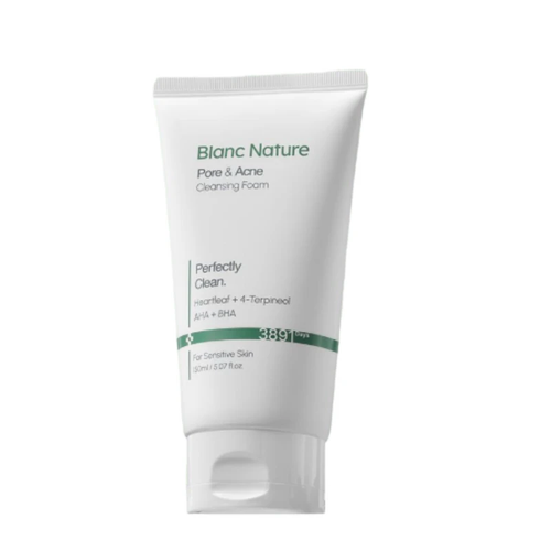 Blanc Nature Acne Cleansing Foam / 블랑네이처 아크네 클렌징 폼