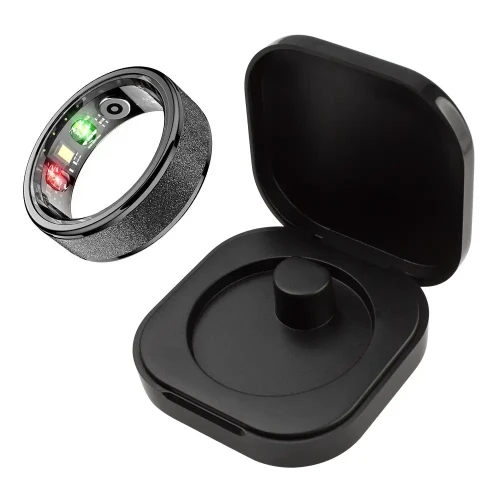 "COLMI R10 Wearable Electronic Gadgets Smart Ring - 5ATM Waterproof Fitness Wearable, Wireless Fitness Tracker with Heart Rate Monitor, Spo2 Sensor, USB Rechargeable Color: Sliver, size: 13（Perimeter：70.4~72Mm）"