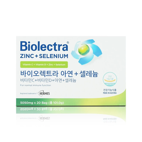 Biorectra Hairmess Zinc Selenium 5050mg x 20 Packs, 20 Servings, 1 Box