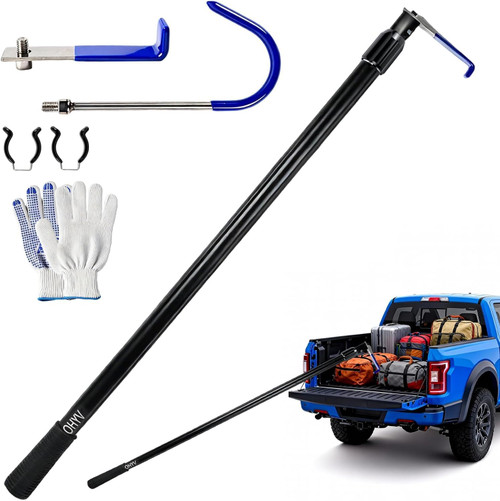OHYV 6.5FTTelescoping Truck Bed Cargo Retrieval Hook/Aluminum Texas Truck Claw, Truck Bed Reach Tool, Truck Claws,Truck Bed Grabber Tool for Pickup Trucks, SUVs, Trailers, RVs, and Boats