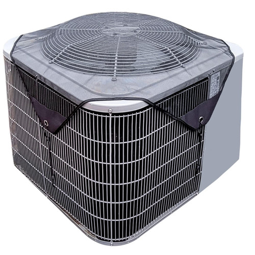 yhslmh Air Conditioner Covers for Outside Units Central Ac Cover Leaf Guard Heavy Duty Mesh AC Defender for Outdoor Square Units, All Season Black