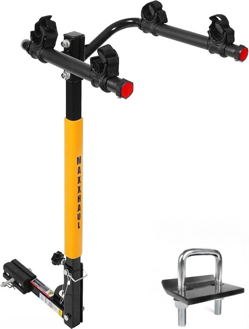 MaxxHaul 50025 Hitch Mount 2 Bike Rack For Cars, Trucks, SUV's, Minivans - 100 lb. Capacity, black