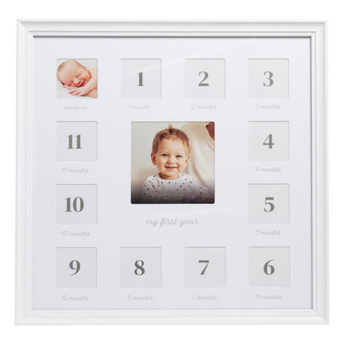 Little Blossoms First Year Baby Milestone Collage Frame