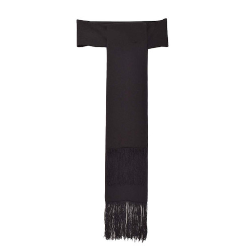 BLESSUME Priest Waist Belt Soutane Roman Choir Cassock Band Cincture Belt, Black, M
