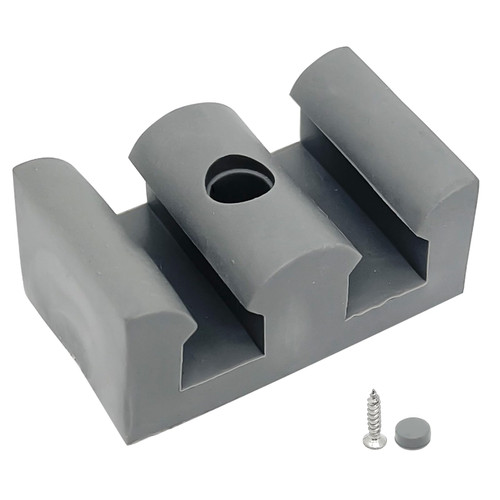 4pcs Sliding Glass Shower Door Side Anti-Collision Block,for 5/16"(8mm) Shower Glass Door,with Screws(50x30x22mm)