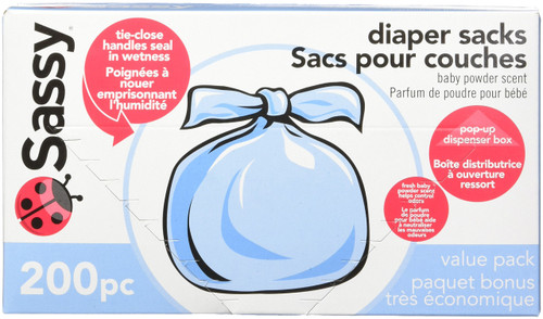 Sassy Baby Disposable 200 Counts Diaper Sacks