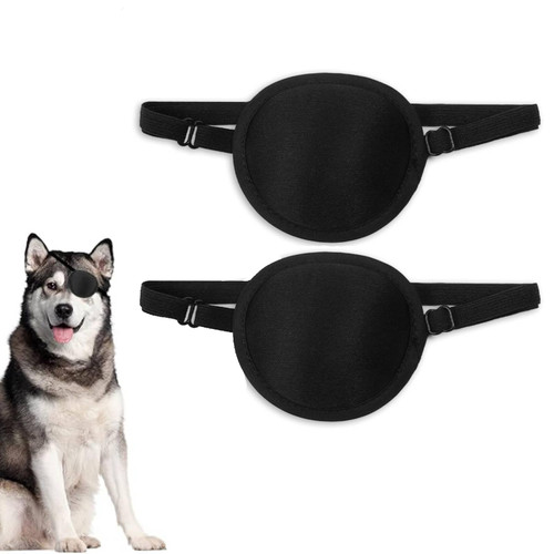 KPPTYTY Dog Eye Patch, Adjustable Soft Dog Eye Patch, Eye Covering for Dogs After Surgery Wounds, Pack of 2