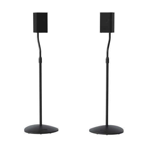 SANUS Height Adjustable Speaker Stands for Satellite & Bookshelf Speakers
