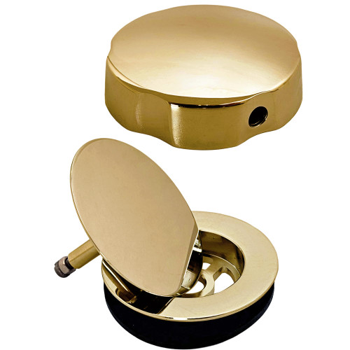 Westbrass Standard Trim for Cable Drive Bath Waste, Polished Brass, D50T-01
