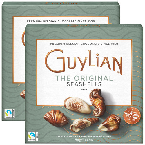 Guylian Belgian Chocolate Seashells, 22 pc, 8.82 Ounce Gift Box, Pack of 2