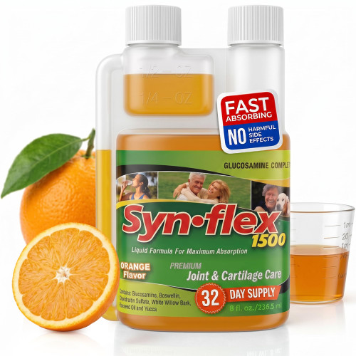 Synflex Concentrated Liquid Glucosamine Chondroitin 1500mg Joint Support