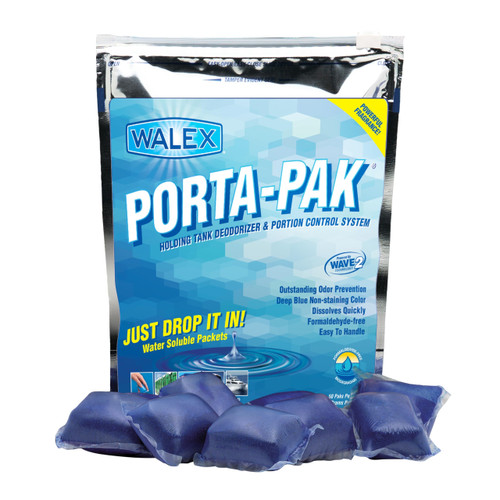 Walex Porta-Pak Commercial Toilet Deodorizer Drop-Ins - Sunglow, 50Pk