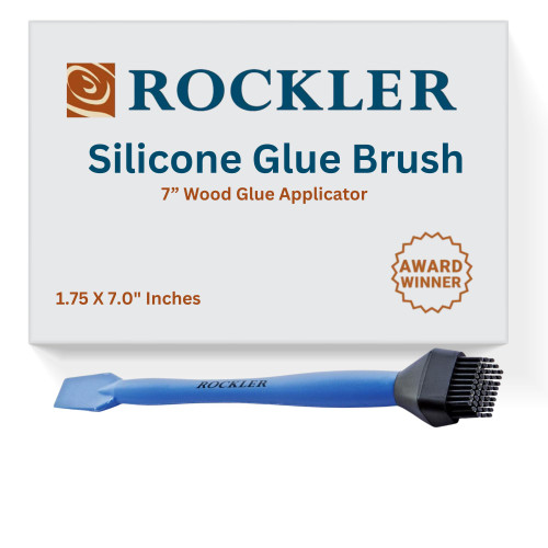 Rockler 7 Inch Silicone Glue Brush for Woodworking, Easy-Clean Applicator