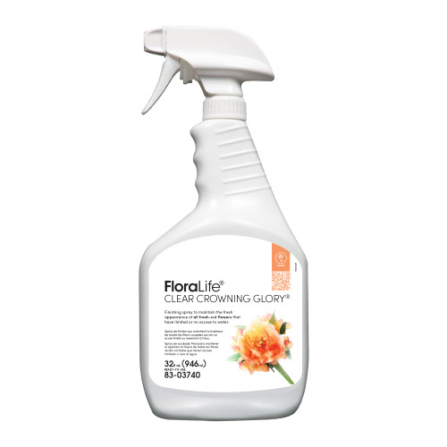 FloraLife Clear Crowning Glory - Liquid Shield Finishing Spray - 32fl oz