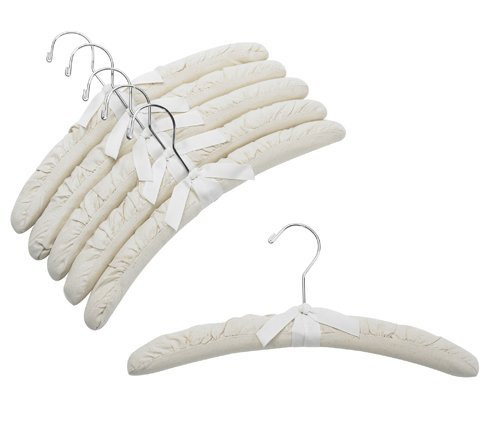 Natural Canvas Padded Hanger (Set of 6)