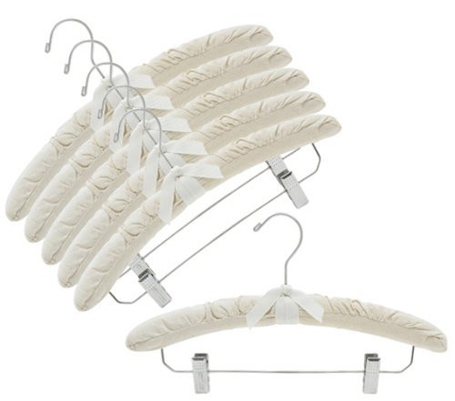 Natural Canvas Padded Hanger (Set of 6)