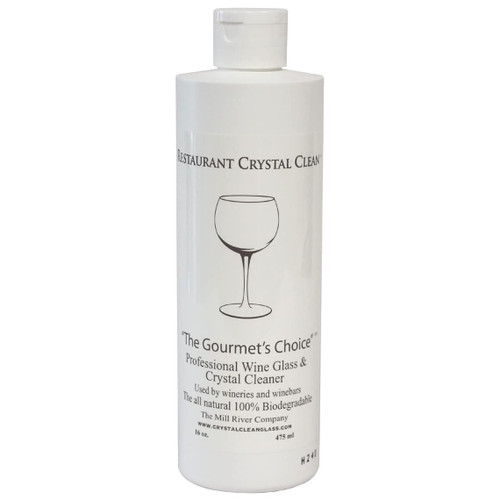 Restaurant Crystal Clean: Professional Wine Glass Cleaner and Crystal Cleaning Liquid -16 oz.