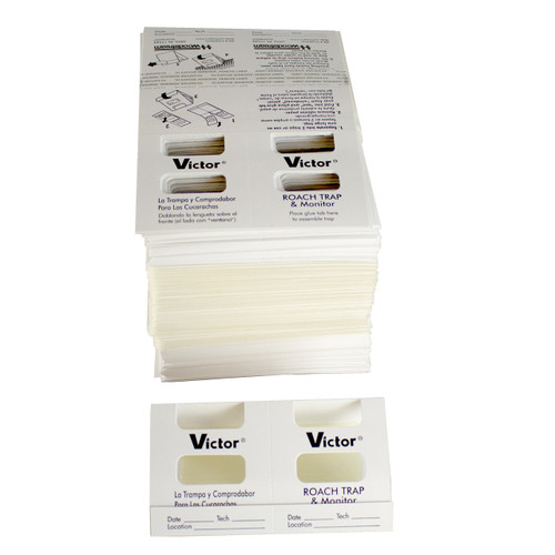 Victor Roach Monitor Glue Trap - 150 Traps - Attract and Kill Roaches - M327 - Includes 150