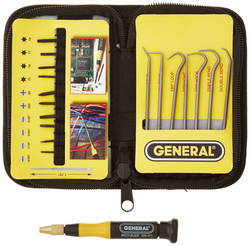 General Tools Pick and Screwdriver Set #63517 with Pouch