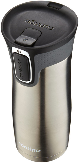 CONTIGO WLO100J01 West Loop AUTOSEAL Travel Mug, 16 oz, Stainless Steel