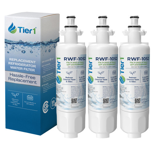 Tier1 LT700P Refrigerator Water Filter Replaces ADQ36006101 & 9690, 3-Pack
