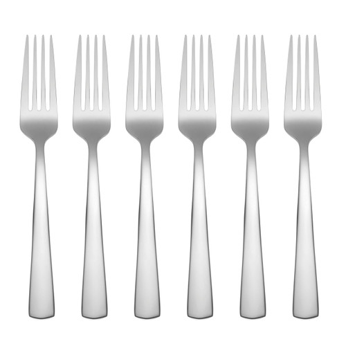 Oneida Aptitude Dinner Forks Silverware Set for 6, Flatware