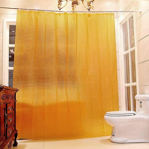 Riverbyland Translucent Orange Shower Curtain 72" x 72"
