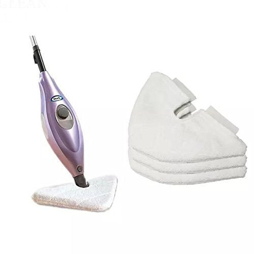 ECOMAID 3 Replacement Triangle Pads Compatible with Shark Euro Pro Pocket Steam Mop S3501, S3601, S3801CO, S3901 with Triangle Mop Head