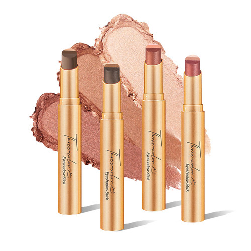O’CHEAL 3 Color Eyeshadow Stick, Waterproof Shimmer Eye Makeup 4PCS