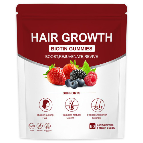 DDOOUU Lumin Hair Growth Gummies | Supports Healthy Hair Growth & Strength