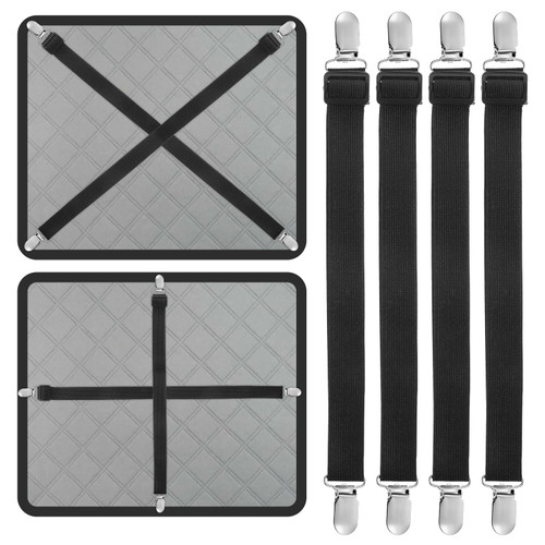 Elastic Straps with Clips, Adjustable from 15 to 57 inches (40-145cm)