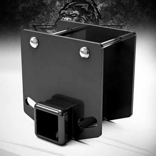 XPE RV Bumper Hitch Receiver 2 inch Heavy Duty Adapter Fits 4 x 4 inches Square RV Rear Bumpers 3500 LBS Capacity for Bike Racks Cargo Carriers