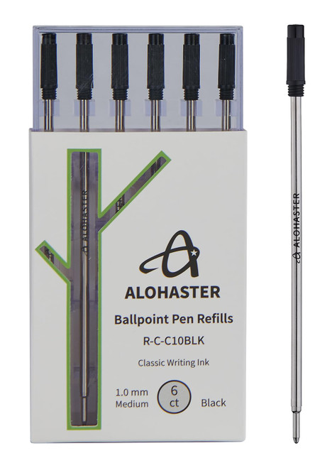 Alohaster Refills, for Cross Ballpoint Pens, R-C-C10BLK