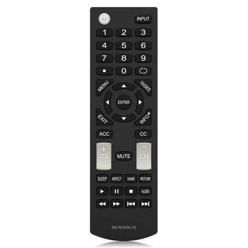 New Replacement Insignia TV Remote Control NS-RC4NA-18 for All Insignia TVs, No Programming Required