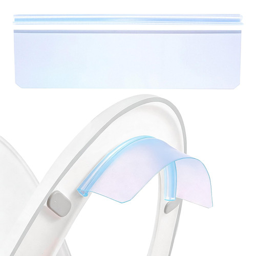 Fenteer Pee Guard for Toilet Seat, Universal Pee Deflector, Portable Toilet Urine Shield, Easy to Clean Guard Toilet Seat Attachment Fits Most Toilet Seats, Toilet Splash Guard for Boys Elderly, A