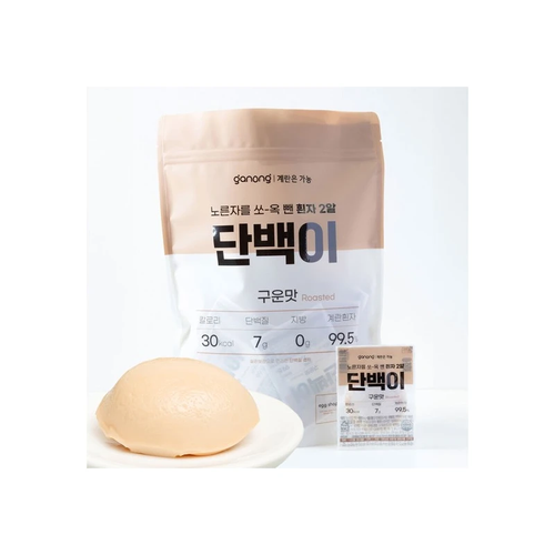 Ganon Baked Protein 40 Pack (99.5% Egg White Egg Protein) Protein Egg White Egg / 가농 단백이 구운맛 40개입(흰자 99.5프로 에그 프로틴) 단백질 달걀흰자 계란