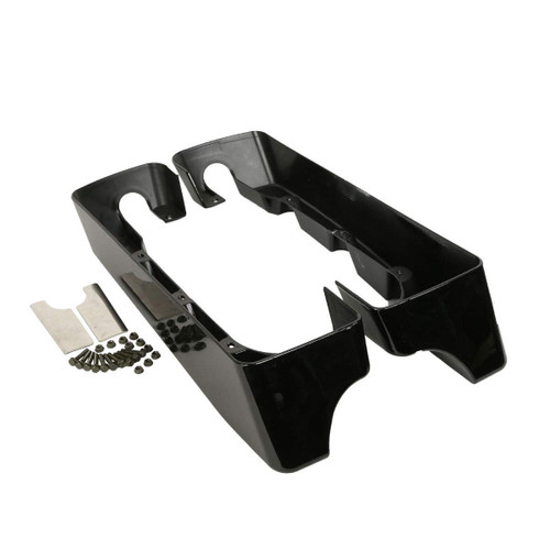 TCMT ABS 4" Hard SaddleBag Extensions Fits For Harley Touring Models CVO Road Glide Road King Street Glide Electra Glide Ultra Classic 1994-2013