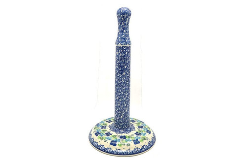 Polish Pottery Paper Towel Holder - Huckleberry