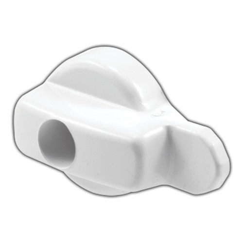 White Hinged Screen Door Latch for Andersen Doors