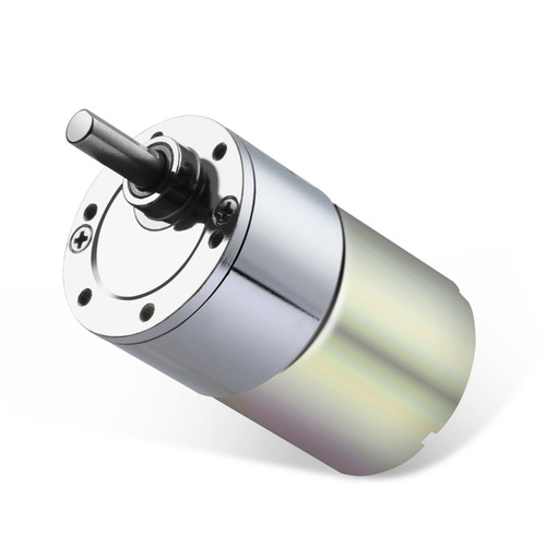 Greartisan DC 12V 120RPM Gear Motor High Torque Electric Micro Speed Reduction Geared Motor Eccentric Output Shaft 37mm Diameter Gearbox