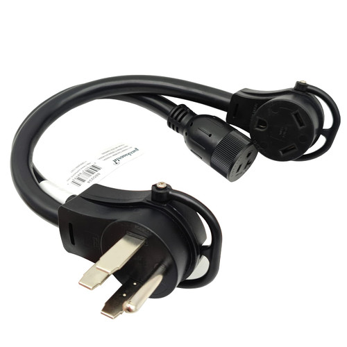 Parkworld 885934 RV Splitter Cord, RV 50A 14-50P Male to TT-30R 30A & 5-20R(5-15R) 20A(15A) Female, Recreational Vehicle Multiple V Adapter Cord
