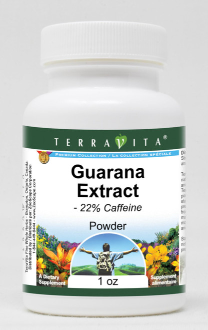 Guarana Extract - 22% Caffeine - Powder (1 oz, ZIN: 513340) - 3 Pack