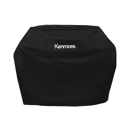 Kenmore 56-Inch Heavy-Duty Grill Cover for Outdoor BBQ Propane Gas Grills, Weather-Resistant, UV- and Fade-Resistant, Universal Fit Cover for 4-Burner Gas Grills, Black